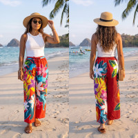 Hand Painted Rayon Pants